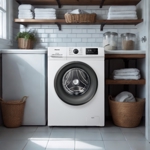Lavarropas Automático 6,5 Kg Carga Frontal Blanco Hisense WFMB6510W