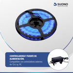 Tira Led Luces Colores Autoadhesivas Fiestas Exterior Lluvia