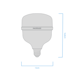 Lampara Led Macroled 40w E27 6500K 3540lm Luz Fría