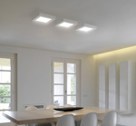 Plafón Led Candela de Aplicar Cuadrado 18W Luz Cálida 1100Lm