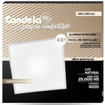 Plafón Panel Led Candela Cuadrado 60x60 Cm 48w Embutible