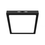 Panel Plafón Cuadrado Marco Negro  18w Frio 6000K Macroled