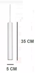Lampara Colgante Ferrolux Moderna Tubular 35cm A/dicro Led