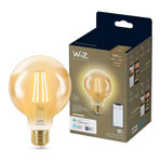 Lampara Globo Led Philips Wiz Wifi Con Filamento Ambar 7W