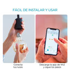 Lampara Globo Led Philips Wiz Wifi Con Filamento Ambar 7W