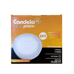 Plafón Led Redondo Emb. 24w Luz Calida Candela (7261)