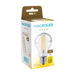Lampara Led Bulbo Filamento Vintage Macroled 6W E27 Cálida