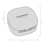 Controladora Kinetic Smart Wifi 250v Macroled Con-K-Rfwifi