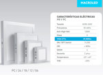 Panel Plafón Led Cuadrado Blanco 18w Neutro 4500K Macroled