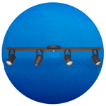 Aplique Pared Led Granada S-4900 Negro 4 Focos Gz10 Inter.
