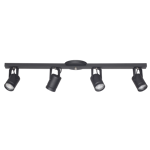Aplique Pared Led Granada S-4900 Negro 4 Focos Gz10 Inter.