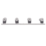 Aplique Pared Led Granada S-4900 Negro 4 Focos Gz10 Inter.