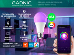 Lámpara Led Smart Inteligente RGB X12 9W Wifi
