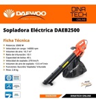 Sopladora Aspiradora Electrica Daewoo Daeb2500 2500w Tritura