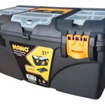 CAJA DE HERRAMIENTAS PLÁSTICA MANO 2 CIERRES MEDIDAS 535X291X280 COR-21