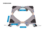 Soporte Para Electrodomésticos Gadnic FlexiFridge 10 Con Ruedas