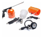 Kit Compresor De Aire Daewoo Pistola Manometro Set 5 Piezas