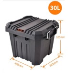 Caja De Herramientas Tactix Baul con tapa 30 Lts 41x38x33 Cm