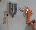 Pistola Para Pintar 400 ml Lusqtoff 50 Psi Tipo Aerografo