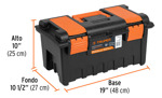 Caja De Herramientas 19  48cm Con Compartimentos Truper