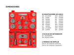 Set De 22 Herramientas De Ajuste De Cilindro Rueda De Freno