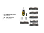 Set Juego de 81 herramientas 1/4" ideal Mecanico Pretul By Lusqtoff
