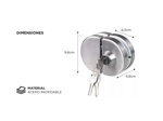 Cerradura Gadnic para Puertas de Vidrio