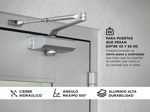 Cierre Hidraulico Brazo Cierra Puerta Aereo 45 A 60 Kg