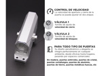 Cierre Hidraulico Brazo Cierra Puerta Aereo 45 A 60 Kg