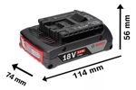 Kit De 2 Baterias Bosch 18v 3,0 Ah + Cargador Gal 1880 Cv
