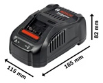 Kit De 2 Baterias Bosch 18v 3,0 Ah + Cargador Gal 1880 Cv