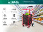 Carro Changuito de Compras Gadnic 4 Ruedas