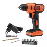 Taladro Atornillador Black+decker Ld12s C/accesorios 12v