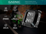 Tpms Sensor de Presión Y Temperatura Gadnic Con Sensores Externos Para Motos
