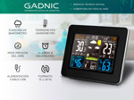 Termómetro Higrómetro Gadnic MT20 Estación meteorológica radio reloj con sensor exterior
