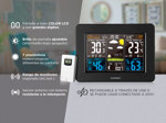 Termómetro Higrómetro Gadnic MT20 Estación meteorológica radio reloj con sensor exterior