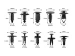 Kit 415 Piezas Clips Retención Extracción de Sujetadores Gadnic Para Auto