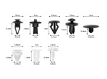 Kit 415 Piezas Clips Retención Extracción de Sujetadores Gadnic Para Auto