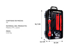 Kit de Herramientas de Reparación Gadnic Para Celulares PC Tablets 115 en 1