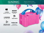 Inflador De Globos Electrico Gadnic 2 Inyectores 600W