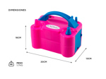 Inflador De Globos Electrico Gadnic 2 Inyectores 600W