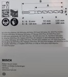 Kit 6 Pzs Bosch Alemanas Rotomartillo Mechas Sds Plus
