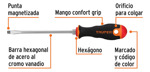 Destornillador Plano 6 X 150 Truper 14000 Comfort Grip