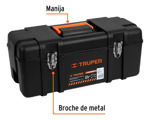 Caja De Herramientas Truper 58cm Broches Metálicos
