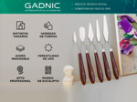 Set de Espatulas Metalicas Gadnic para Pintura Oleo y Acrilico