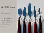 Set de Espatulas Metalicas Gadnic para Pintura Oleo y Acrilico