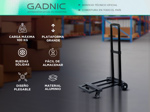 Carro Zorra Plegable Gadnic Con Extensible Capacidad 100 Kg Diablo De Carga