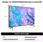 Smart Tv 4k 70 Pulgadas Samsung Un70cu7000 Hdr10+ Tizen Tda