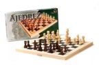 Juego Ajedrez Piezas De Madera Bisonte Serigrafiada Grande