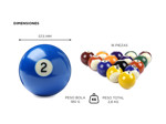 Juego De Bolas De Pool Gadnic Medida Profesional 57,5mm